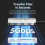 Vention TQDHB Hub USB Tipo-C con HDMI 4K, 3 USB y Puerto PD Gris